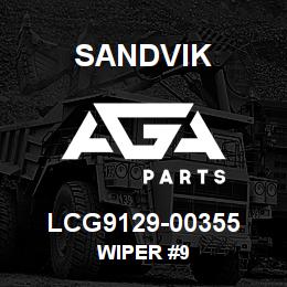 LCG9129-00355 Sandvik WIPER #9 | AGA Parts