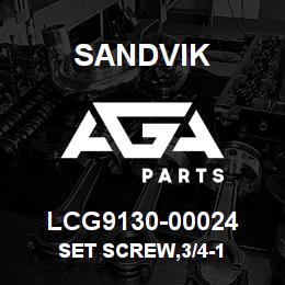 LCG9130-00024 Sandvik SET SCREW,3/4-1 | AGA Parts
