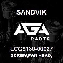 LCG9130-00027 Sandvik SCREW,PAN HEAD, | AGA Parts