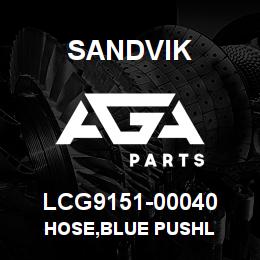 LCG9151-00040 Sandvik HOSE,BLUE PUSHL | AGA Parts