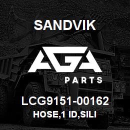 LCG9151-00162 Sandvik HOSE,1 ID,SILI | AGA Parts