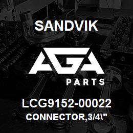 LCG9152-00022 Sandvik CONNECTOR,3/4" | AGA Parts
