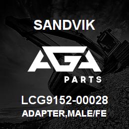 LCG9152-00028 Sandvik ADAPTER,MALE/FE | AGA Parts