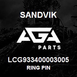 LCG933400003005 Sandvik RING PIN | AGA Parts