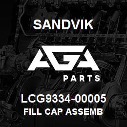 LCG9334-00005 Sandvik FILL CAP ASSEMB | AGA Parts