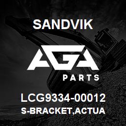LCG9334-00012 Sandvik S-BRACKET,ACTUA | AGA Parts