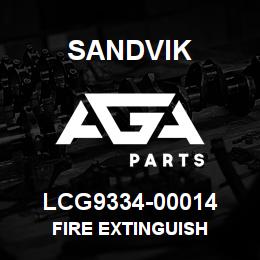 LCG9334-00014 Sandvik FIRE EXTINGUISH | AGA Parts