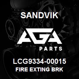 LCG9334-00015 Sandvik FIRE EXTING BRK | AGA Parts