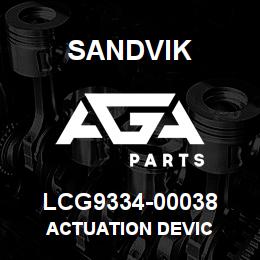 LCG9334-00038 Sandvik ACTUATION DEVIC | AGA Parts