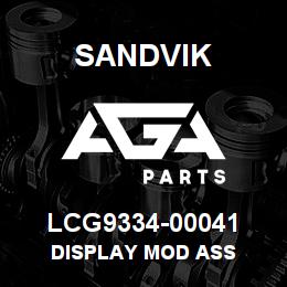 LCG9334-00041 Sandvik DISPLAY MOD ASS | AGA Parts