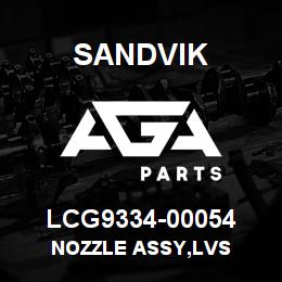 LCG9334-00054 Sandvik NOZZLE ASSY,LVS | AGA Parts