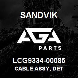 LCG9334-00085 Sandvik CABLE ASSY, DET | AGA Parts