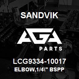 LCG9334-10017 Sandvik ELBOW,1/4" BSPP | AGA Parts
