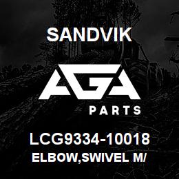 LCG9334-10018 Sandvik ELBOW,SWIVEL M/ | AGA Parts