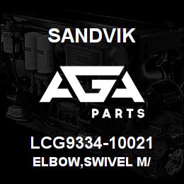 LCG9334-10021 Sandvik ELBOW,SWIVEL M/ | AGA Parts