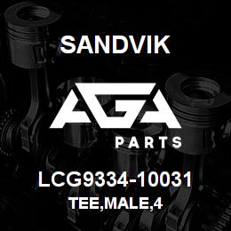 LCG9334-10031 Sandvik TEE,MALE,4 | AGA Parts