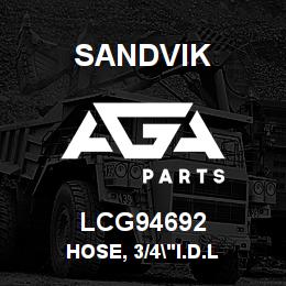 LCG94692 Sandvik HOSE, 3/4"I.D.L | AGA Parts