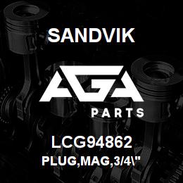 LCG94862 Sandvik PLUG,MAG,3/4" | AGA Parts