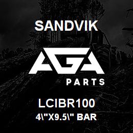 LCIBR100 Sandvik 4"X9.5" BAR | AGA Parts