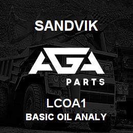 LCOA1 Sandvik BASIC OIL ANALY | AGA Parts