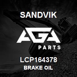 LCP164378 Sandvik BRAKE OIL | AGA Parts