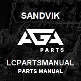 LCPARTSMANUAL Sandvik PARTS MANUAL | AGA Parts
