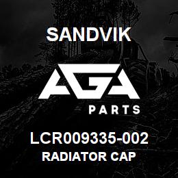 LCR009335-002 Sandvik RADIATOR CAP | AGA Parts