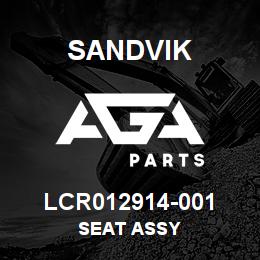 LCR012914-001 Sandvik SEAT ASSY | AGA Parts