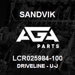LCR025984-100 Sandvik DRIVELINE - U-J | AGA Parts