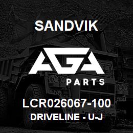 LCR026067-100 Sandvik DRIVELINE - U-J | AGA Parts