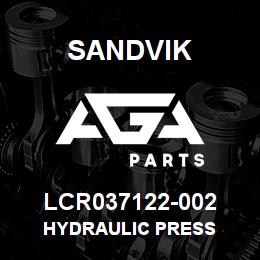LCR037122-002 Sandvik HYDRAULIC PRESS | AGA Parts