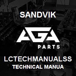 LCTECHMANUALSS Sandvik TECHNICAL MANUA | AGA Parts