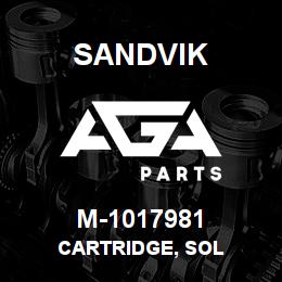 M-1017981 Sandvik CARTRIDGE, SOL | AGA Parts