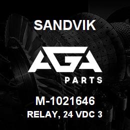 M-1021646 Sandvik RELAY, 24 VDC 3 | AGA Parts