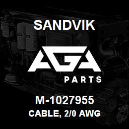 M-1027955 Sandvik CABLE, 2/0 AWG | AGA Parts