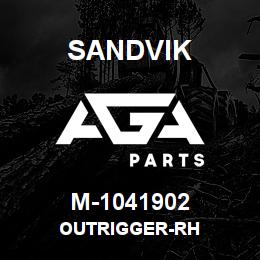 M-1041902 Sandvik OUTRIGGER-RH | AGA Parts