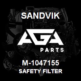 M-1047155 Sandvik SAFETY FILTER | AGA Parts