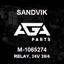 M-1065274 Sandvik RELAY, 24V 30/4 | AGA Parts