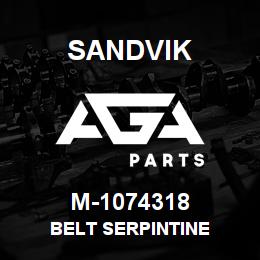 M-1074318 Sandvik BELT SERPINTINE | AGA Parts