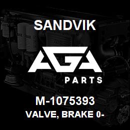 M-1075393 Sandvik VALVE, BRAKE 0- | AGA Parts