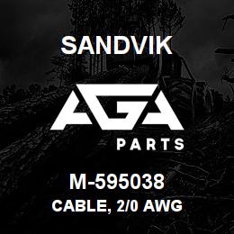 M-595038 Sandvik CABLE, 2/0 AWG | AGA Parts