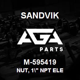 M-595419 Sandvik NUT, 1" NPT ELE | AGA Parts