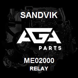 ME02000 Sandvik RELAY | AGA Parts