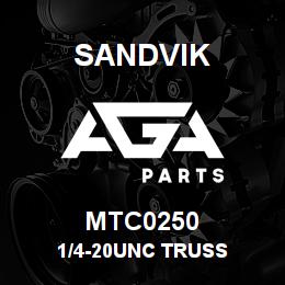 MTC0250 Sandvik 1/4-20UNC TRUSS | AGA Parts
