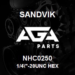 NHC0250 Sandvik 1/4"-20UNC HEX | AGA Parts