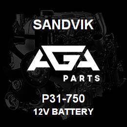 P31-750 Sandvik 12V BATTERY | AGA Parts