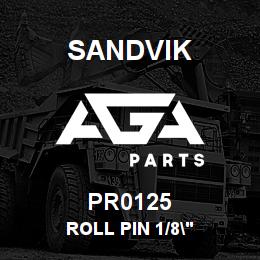 PR0125 Sandvik ROLL PIN 1/8" | AGA Parts
