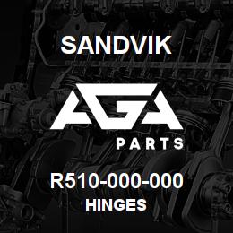 R510-000-000 Sandvik HINGES | AGA Parts