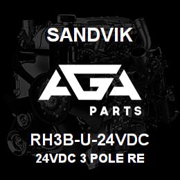 RH3B-U-24VDC Sandvik 24VDC 3 POLE RE | AGA Parts