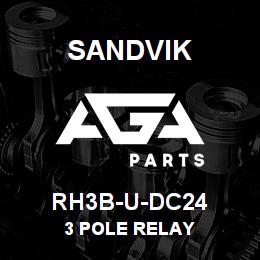 RH3B-U-DC24 Sandvik 3 POLE RELAY | AGA Parts